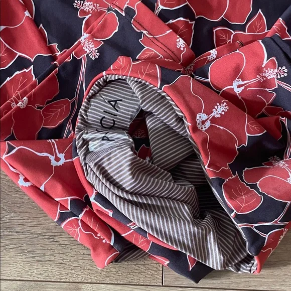 Acacia Swimwear Red Floral Bodysuit - Picture 5 of 8